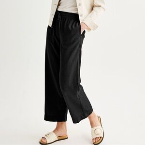 Sonoma Wide-Leg Linen-Blend Pants